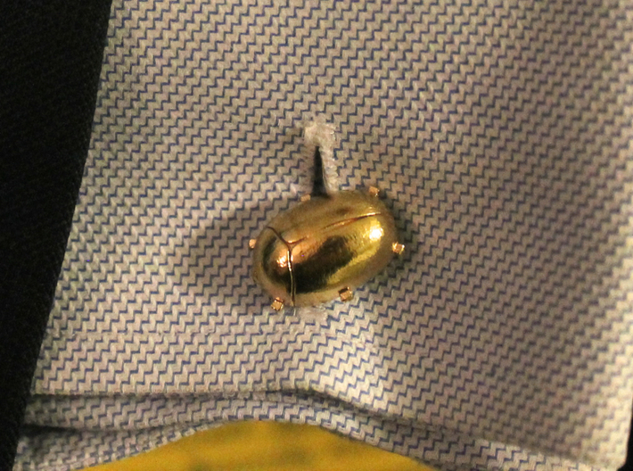 Cufflinks - Beetles with Tiny Feet 3d printed