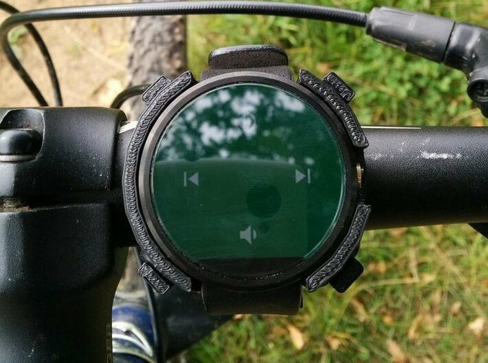 SmarterMount Bike Mount for Moto 360 3d printed Change your music easily
