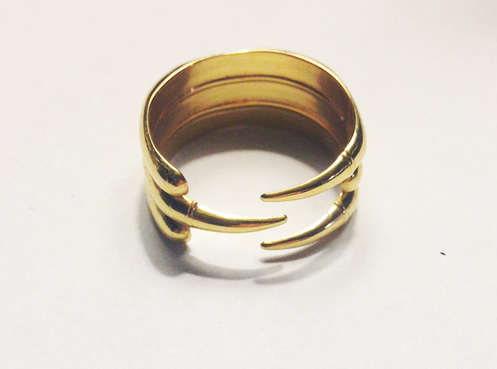 Claw Ring - Sz. 5 3d printed
