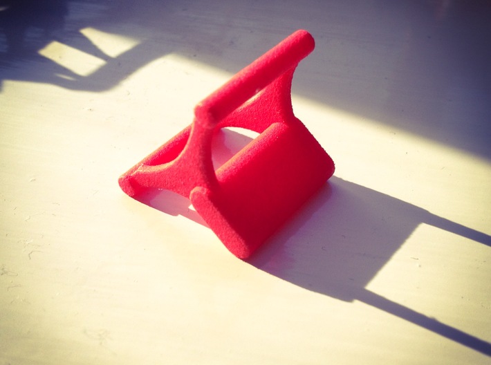 Small Roller Coaster paperweight (X-car style) 3d printed Printed in red strong and flexible plastic