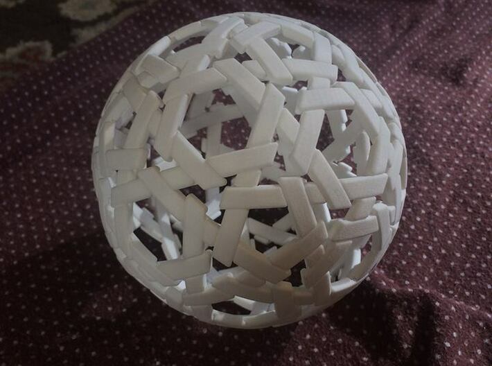 Truncated Icosahedron Sculpture (3 copies needed) 3d printed