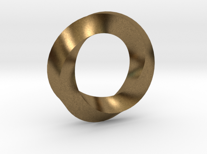 Mobius Ring Pendant 3d printed
