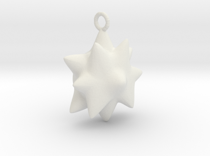 Chubby Star Pendant. 3d printed