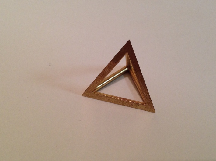 Triangle Pendant - thick 3d printed 