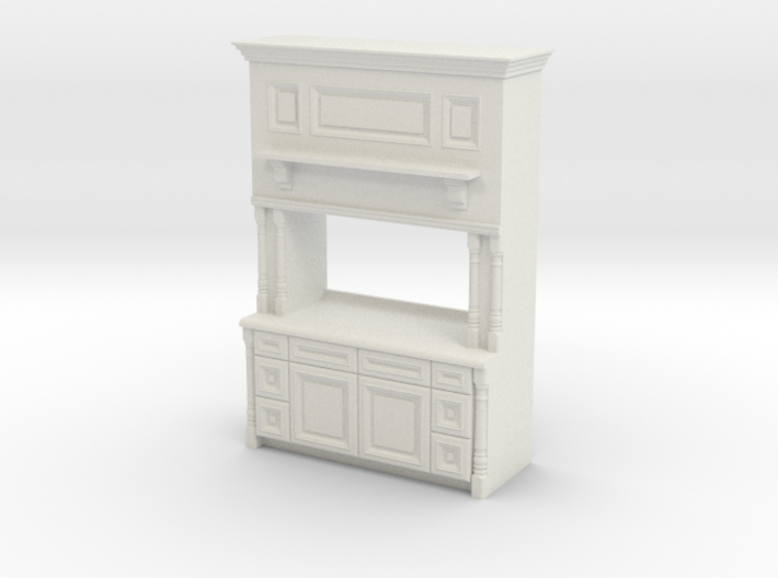 1:48 Farmhouse Cabinet, Plain 3d printed