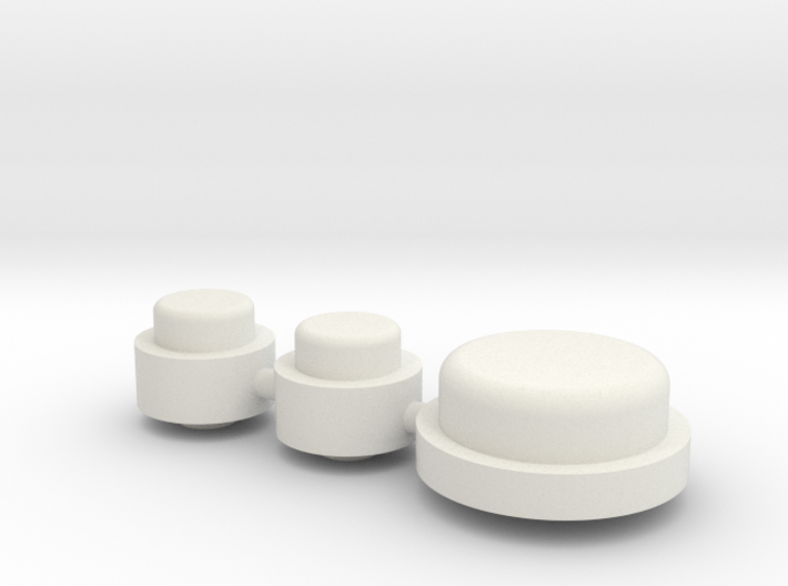 Button Group - Plastics 3d printed