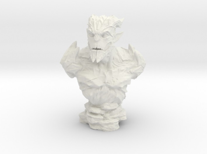 Gargoyle Bust 1 (4.5in - 11.4cm) 3d printed