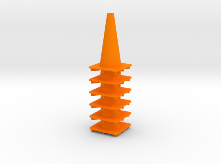 18&quot; traffic cone 1/12th (6) 3d printed