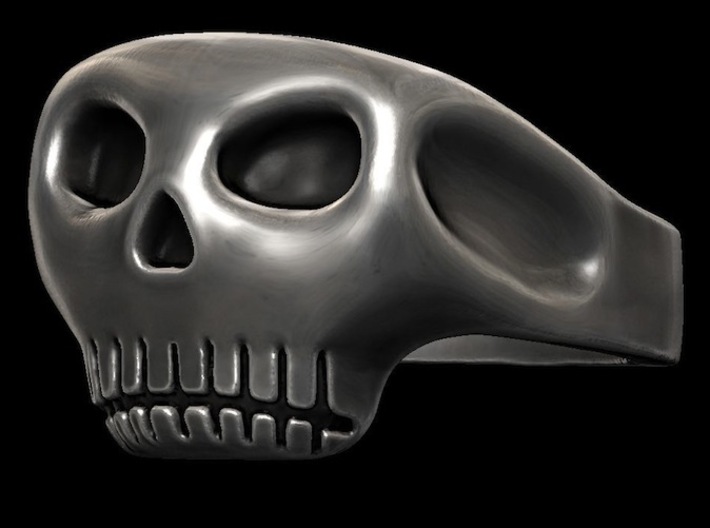 Jack Sparrow Johnny Depp Pirate Skull Ring 3d printed