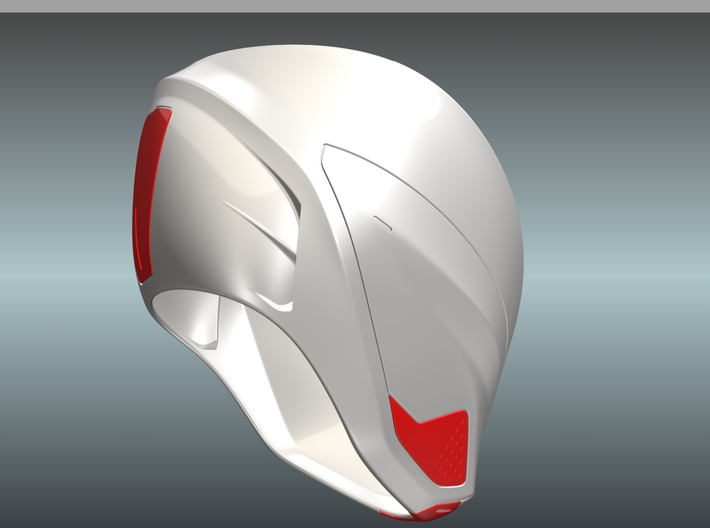 Part 3/3_Tron Legacy Quorras Helmet 3d printed