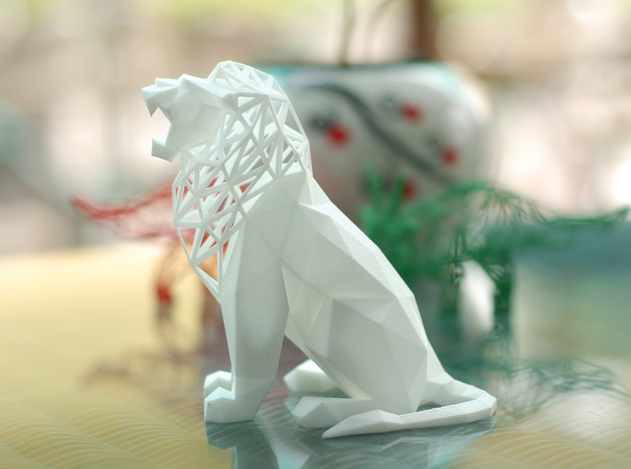 Roaring Lion 3d printed Real product 3d printed by Shapewyays