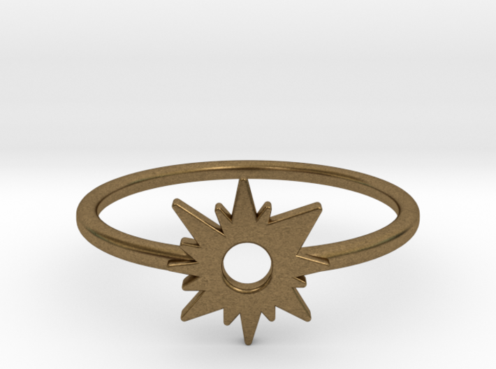 Sun Midi Ring 3d printed