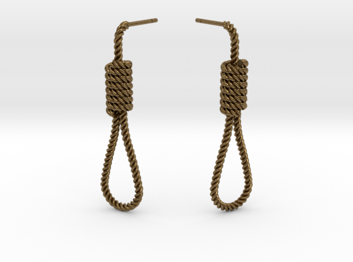 Halloween Hanging Rope Earrings 3d printed