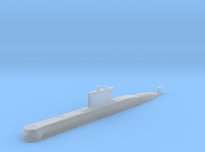 1/700 Type 209 - 1200 class submarine (Waterline) 3d printed 1/700 Type 209 - 1200 class submarine (Waterline)
