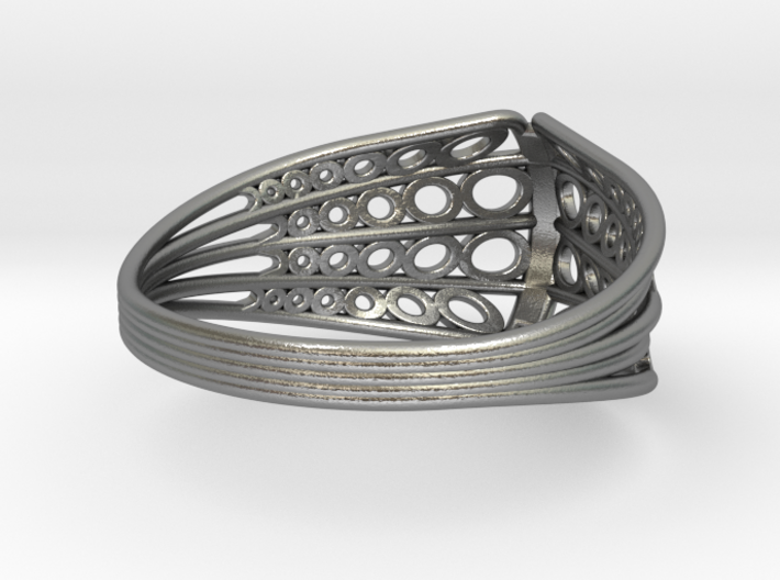 Knights Wire Ring - Sterling Silver 3d printed