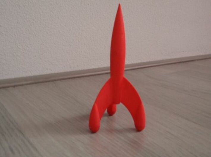TinTin Rocket 3d printed 10 cm model version 1.0