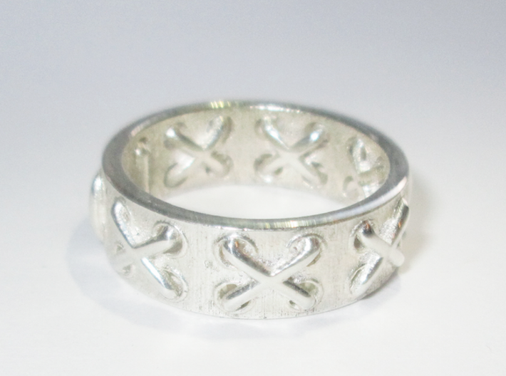 Lace-up Ring - Sz. 8 3d printed
