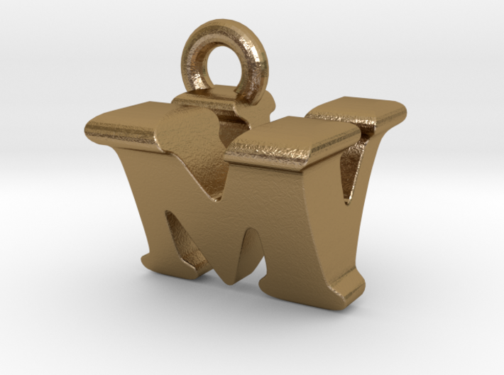 3D Monogram Pendant - MVF1 3d printed