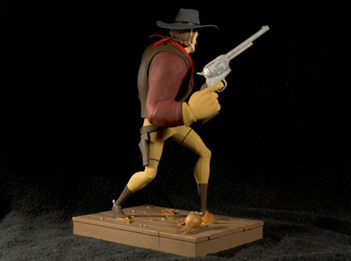 The Gunfighter (Large) 3d printed This is the result after hand painting it with Revell Aqua Paints. Not available as a painted piece.