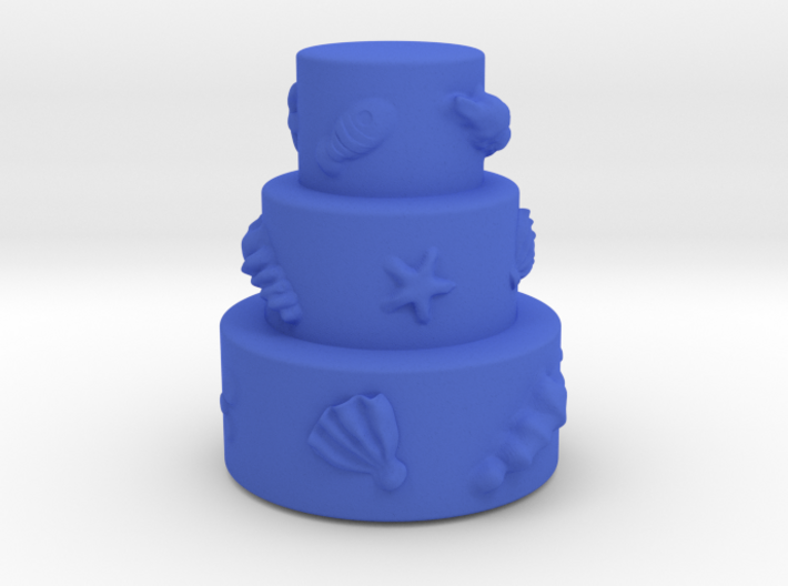 3 stair cake with shells 3d printed