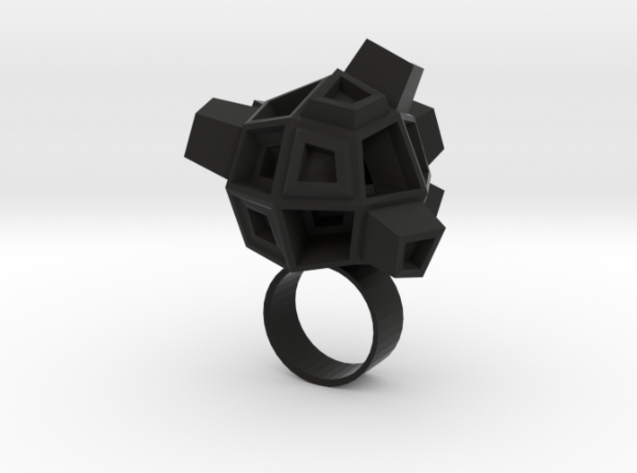 Blocky Ring 3d printed 