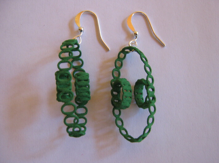 Clelie Chain Earrings 3d printed