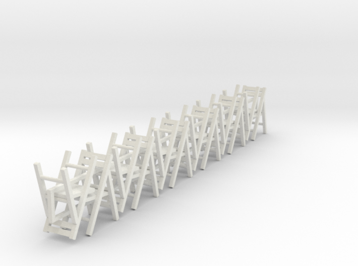 10 1:48 Wooden Folding Chair 3d printed 