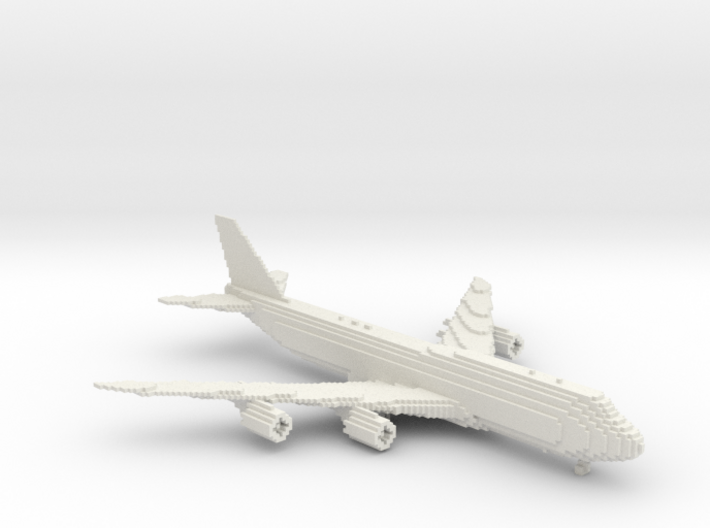 [1:666] Minecraft Boeing 747-8i 3d printed