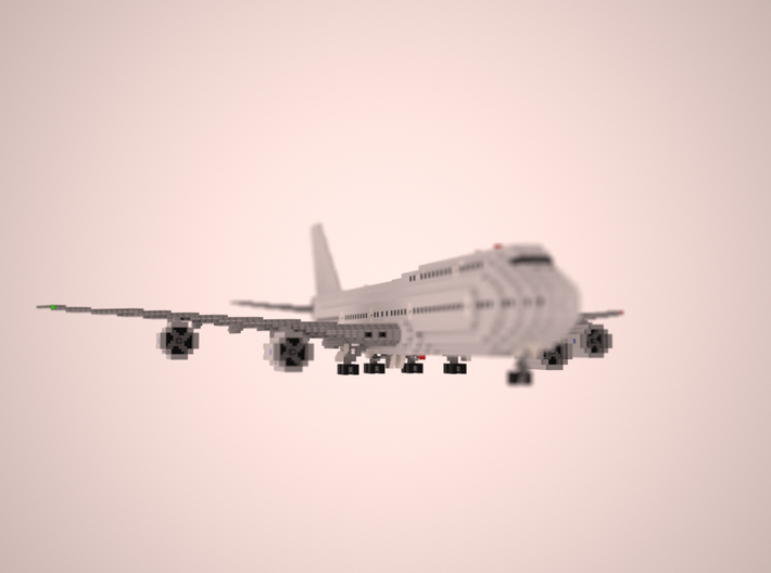 [1:666] Minecraft Boeing 747-8i 3d printed 
