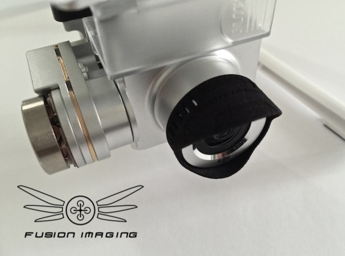 14x. DJI Phantom Vision 2 + Lens Hood 'Slim' 3d printed DJI Phantom Vision 2 + Lens Hood 'Slim'