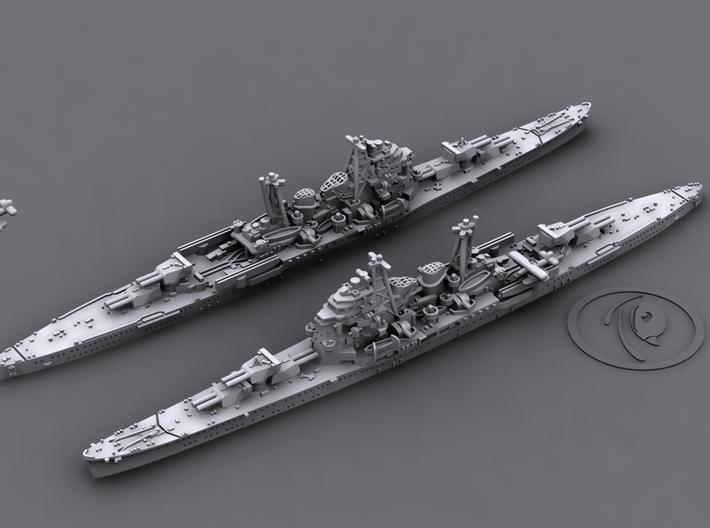 IJN CA Chokai [1942] 3d printed 3D software render, aircraft not included