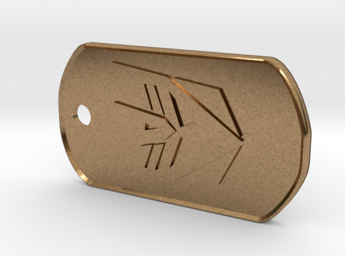 Decepticon Dog Tag (Rimmed) 3d printed
