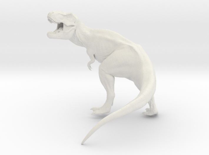 Dinosaur T Rex Roaring 10 cm long 3d printed
