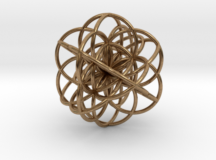 Cuboctahedral Flower of Live Circles - Sacred Geom 3d printed