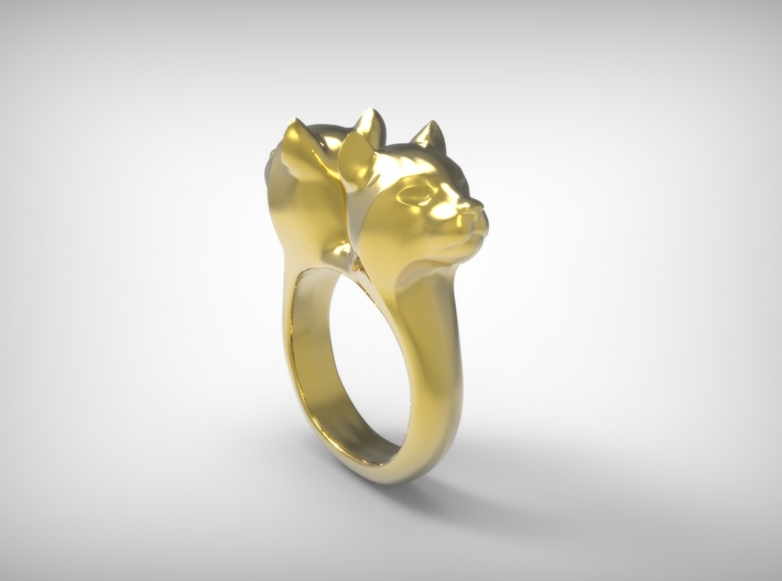 Bobcat Ring 3d printed