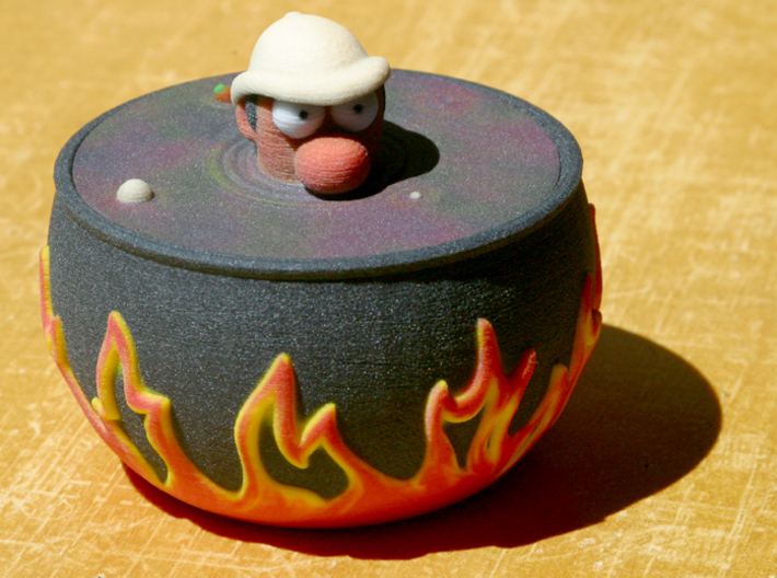 Explorer in a Pot 3d printed Front view