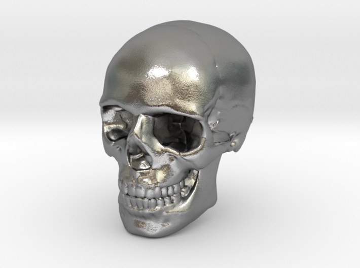 8mm 0.3in Human Skull for earring 3d printed