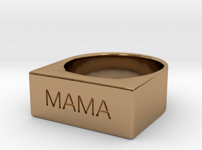 Mama Engraved Size 7 3d printed