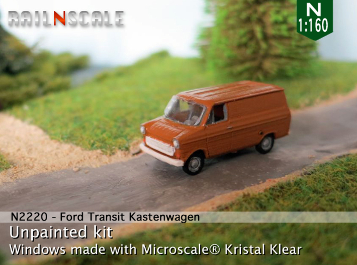Ford Transit Kastenwagen (N 1:160) 3d printed 