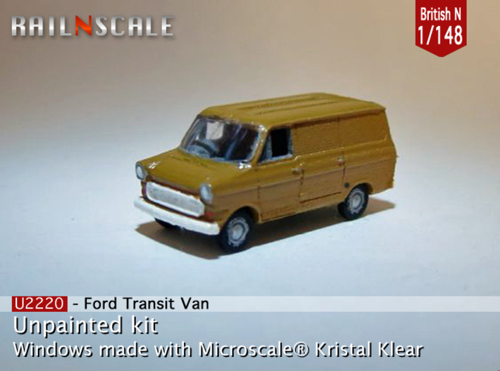 Ford Transit Van (British N 1:148) 3d printed
