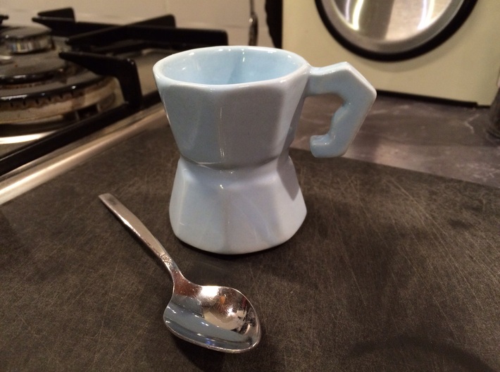 Moka Moka Espresso Cup 3d printed Shown in the old ceramic material