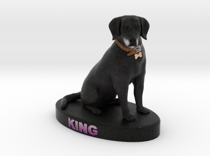 Custom Dog Figurine - King 3d printed