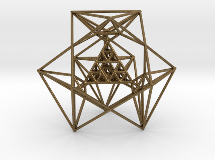 Sierpinski Tetrahedron and its Inversion 3d printed