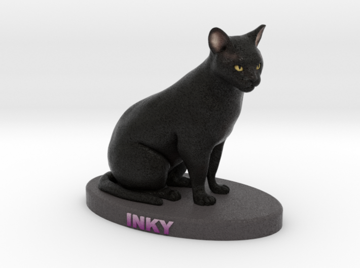Custom Cat Figurine - Inky 3d printed