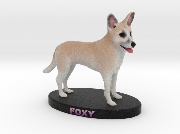 Custom Dog Figurine - Foxy 3d printed