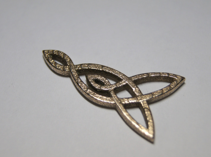 Triquetra Celtic Necklace Right Piece 3d printed