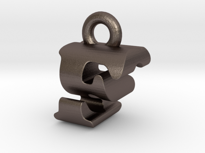3D Monogram Pendant - FSF1 3d printed
