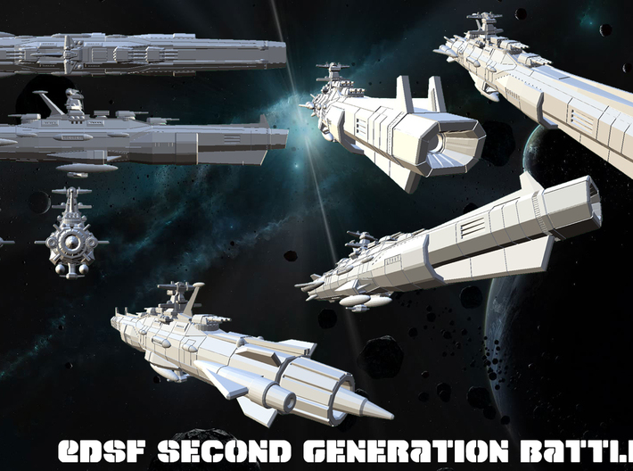 EDSF Second Generation Battleship Mk3 3d printed