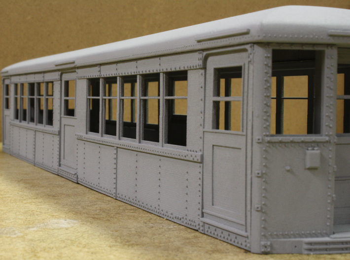 Baldie Square Window Side Combination 3d printed Assembled side, primed