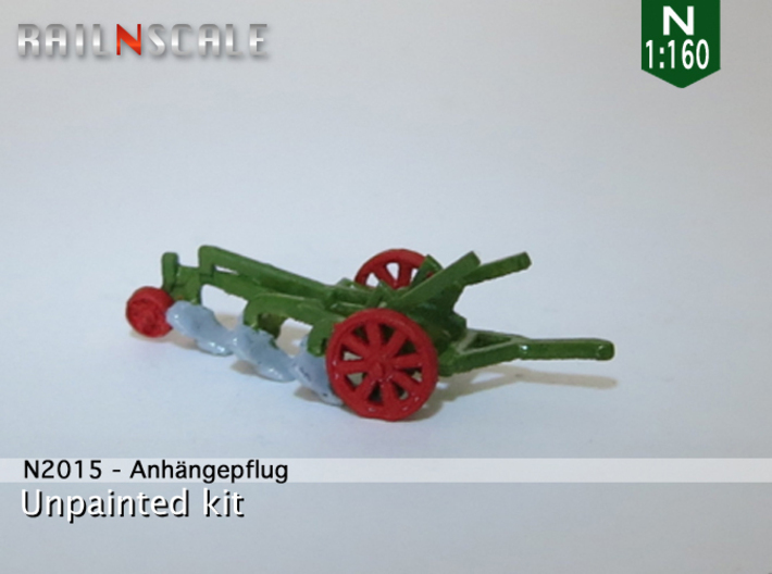Anhängepflug (N 1:160) 3d printed